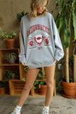 Razorbacks Prep Patch Gray Thrifted Sweatshirt