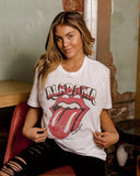 Rolling Stones Alabama Flag Rocker White Tee - shoplivylu