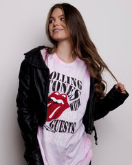 Rolling Stones Altamont Speedway Pink Dream Tie Dye Tee (FINAL SALE) - shoplivylu