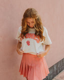 Rolling Stones Arch Off White Thrifted Distressed Tee - shoplivylu