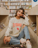 Rolling Stones Arch Sand Thrifted Sweatshirt - shoplivylu