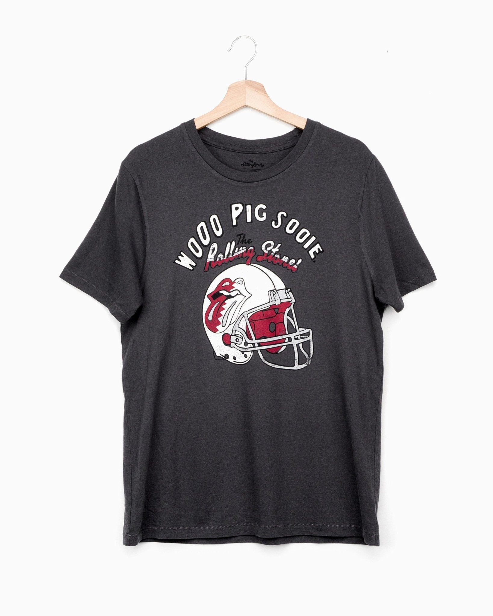 Rolling Stones Arkansas Helmet Lick Dark Gray Tee (4519435206759)