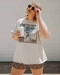Rolling Stones Babylon Tour Lion Off White Thrifted Distressed Tee (FINAL SALE) - shoplivylu