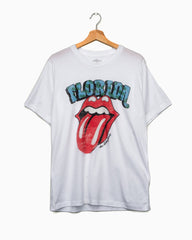 Rolling Stones Florida Flag Rocker White Tee (4513498529895)