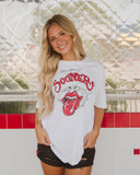 Rolling Stones Here Come The Sooners White Tee - shoplivylu