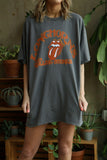 Rolling Stones Longhorns Psych Charcoal Thrifted Tee