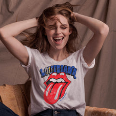 Rolling Stones Louisiana Flag Rocker White Tee (4555256594535)