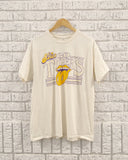 Rolling Stones LSU Tigers Stoned Off White Thrifted Tee - shoplivylu