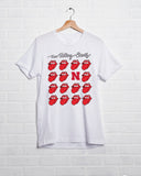 Rolling Stones Nebraska Huskers Multi Lick White Tee