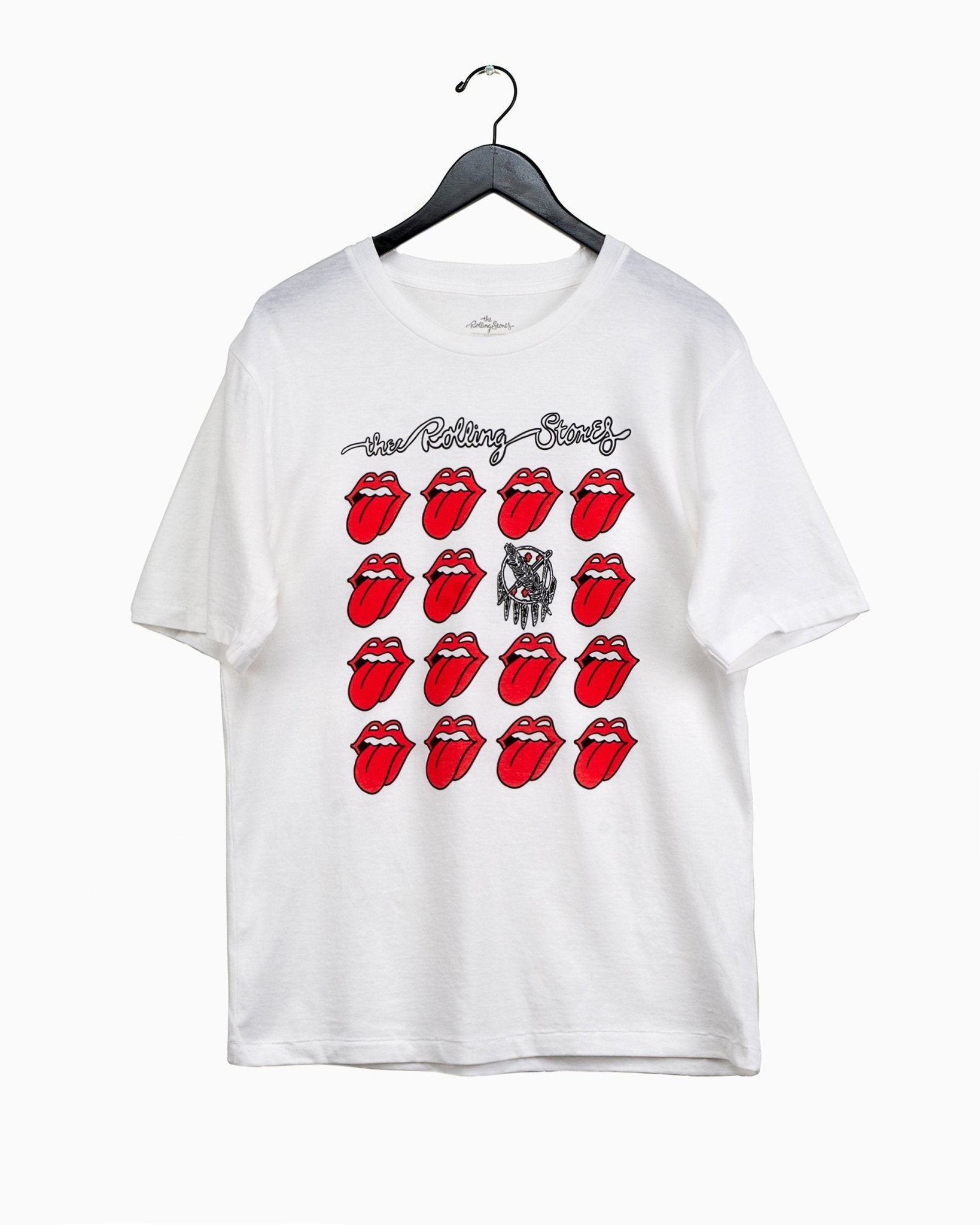 Rolling Stones Oklahoma Flag Multi Lick White Tee (4462480031847)