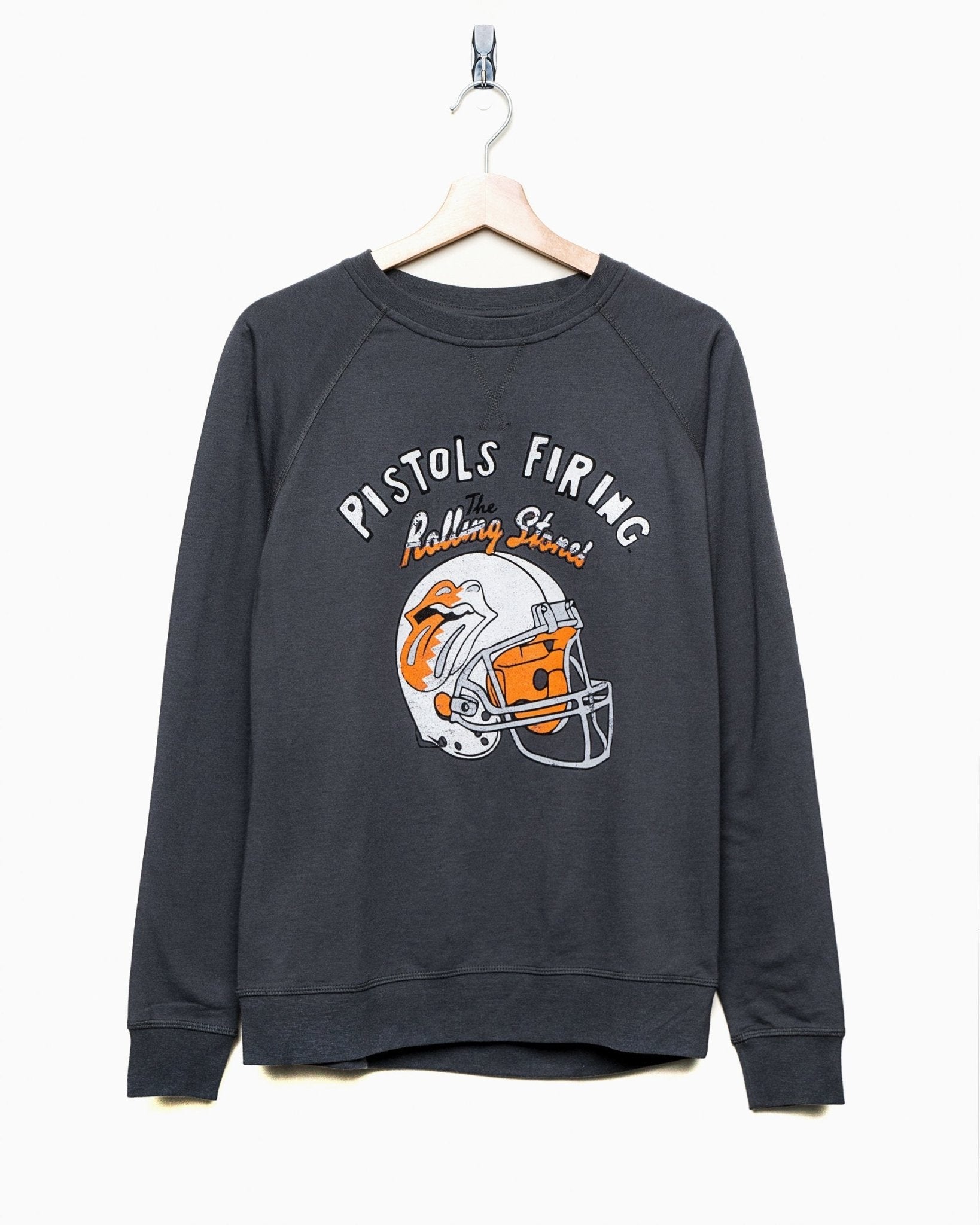 Rolling Stones OSU Helmet Lick Dark Gray Sweatshirt - shoplivylu