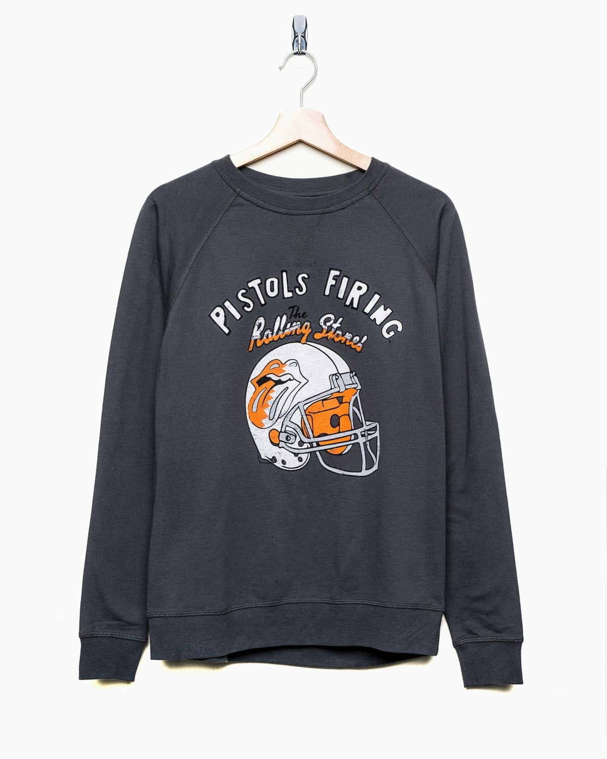 Rolling Stones OSU Helmet Lick Dark Gray Sweatshirt - shoplivylu