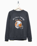 Rolling Stones OSU Helmet Lick Dark Gray Sweatshirt - shoplivylu