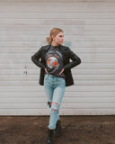 Rolling Stones OSU Helmet Lick Dark Gray Tee - shoplivylu