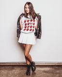 Rolling Stones OU Multi Lick White Tee - shoplivylu