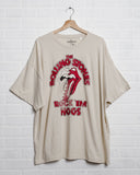Rolling Stones Rock Em Hogs Off White Oversized Tee - shoplivylu