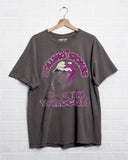 Rolling Stones Rock 'Em KSU Wildcats Charcoal Thrifted Tee