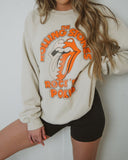 Rolling Stones Rock 'Em Pokes Sand Thrifted Sweatshirt - shoplivylu