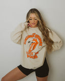 Rolling Stones Rock 'Em Pokes Sand Thrifted Sweatshirt - shoplivylu