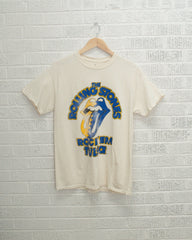 Rolling Stones Rock 'Em Tulsa Off White Thrifted Tee - shoplivylu