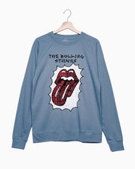 Rolling Stones Santiago Light Blue Sweatshirt (FINAL SALE) - shoplivylu