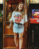 Rolling Stones Tennessee Flag Rocker White Tee - shoplivylu