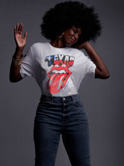Rolling Stones Texas Flag Rocker White Tee (4513576124519)