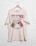 Rolling Stones Texas Tech Basketball Net Off White Thrifted Tee - shoplivylu