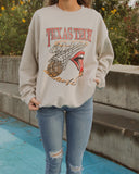 Rolling Stones Texas Tech Basketball Net Sand Thrifted Sweatshirt - shoplivylu