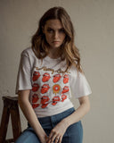 Rolling Stones Tulsa Flag Multi Lick White Tee - shoplivylu