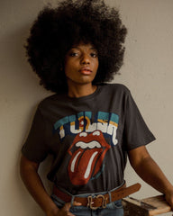 Rolling Stones Tulsa Flag Rocker Off Black Tee - shoplivylu