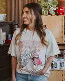 Rolling Stones Volunteers Basketball Net Off White Thrifted Tee - shoplivylu
