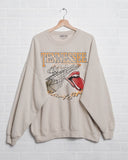 Rolling Stones Volunteers Basketball Net Sand Thrifted Sweatshirt - shoplivylu