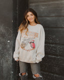 Rolling Stones Volunteers Basketball Net Sand Thrifted Sweatshirt - shoplivylu