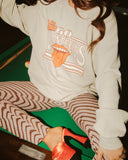 Rolling Stones Volunteers Stoned Sand Thrifted Sweatshirt - shoplivylu
