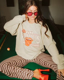 Rolling Stones Volunteers Stoned Sand Thrifted Sweatshirt - shoplivylu