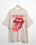 Rolling Stones Zip Code Off White One Size Tee - shoplivylu