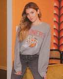 Sooners Basketball Fling Puff Ink Gray Thrifted Sweatshirt - shoplivylu