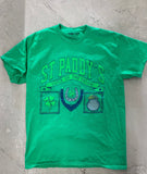 St. Patrick's Day Patch Green Thrifted Tee - shoplivylu