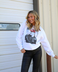 Switzer Beat Texas Pic White Sweatshirt - shoplivylu