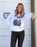 Switzer Beat Texas Pic White Sweatshirt - shoplivylu