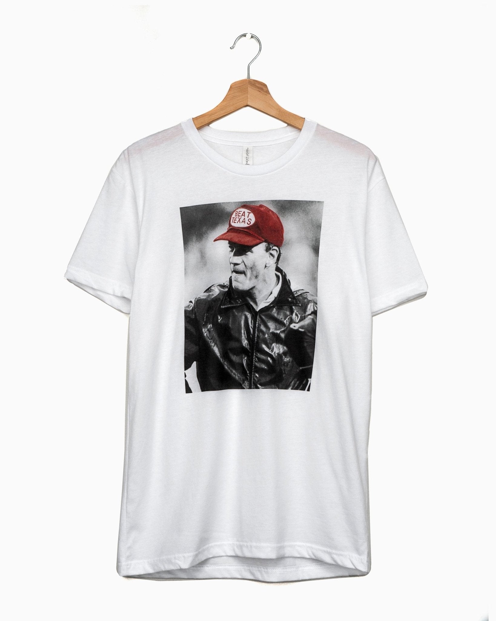 Switzer Beat Texas Pic White Sueded Tee (4095315148903)