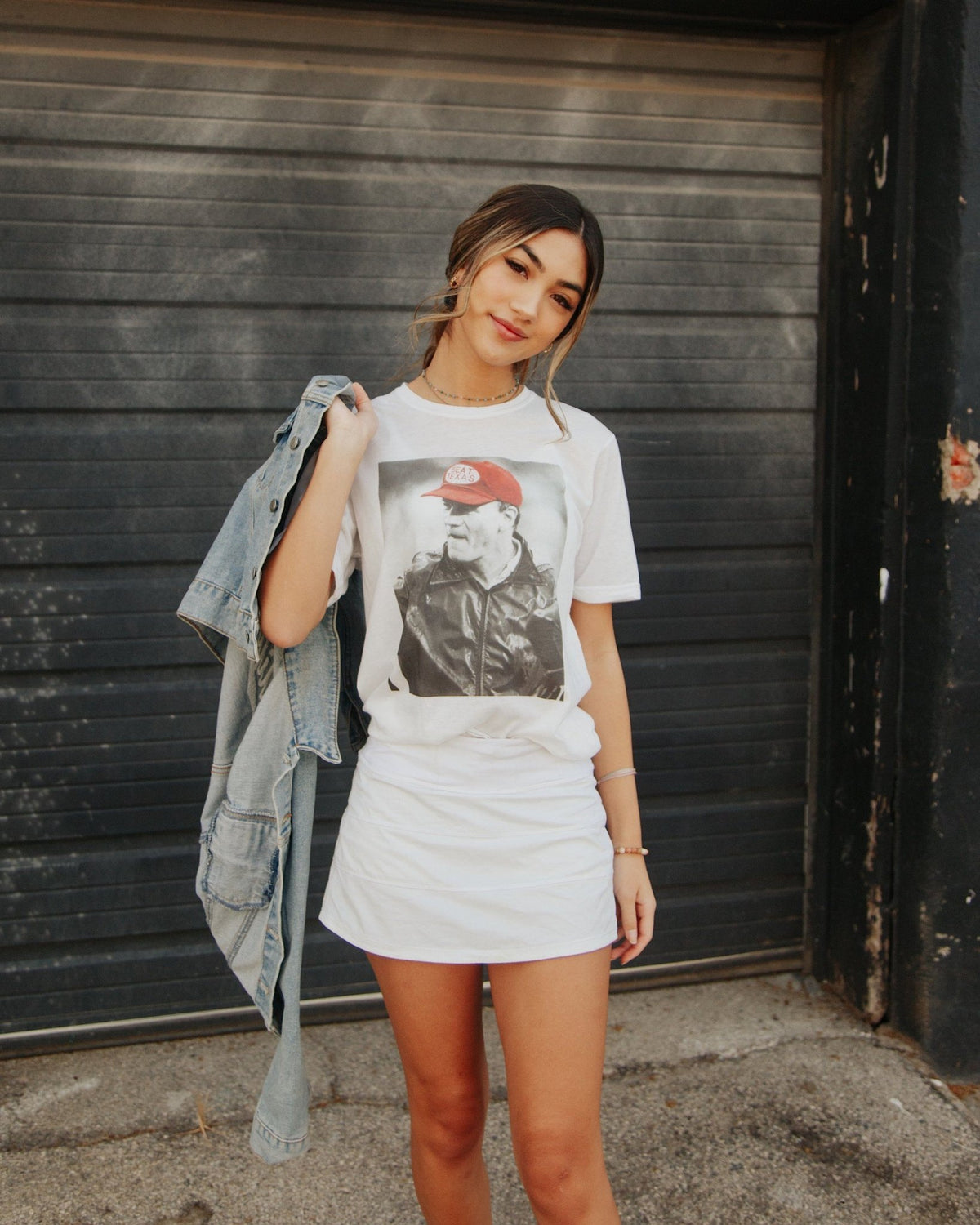 Switzer Beat Texas Pic White Tee - shoplivylu