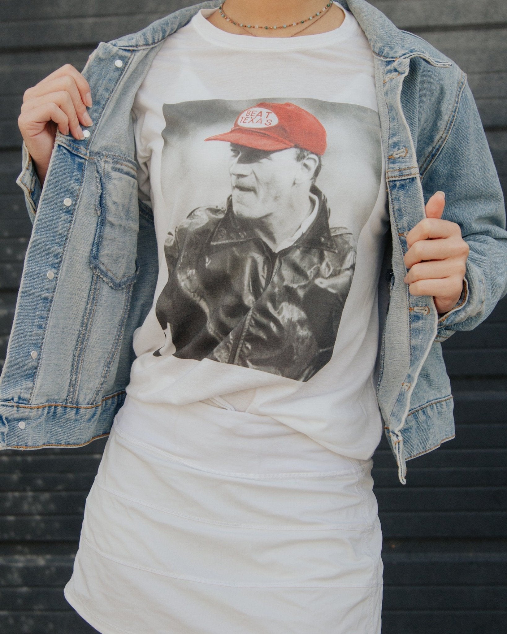 Switzer Beat Texas Pic White Tee - shoplivylu