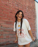Texas Cowgirl Off White Thrifted Tee - shoplivylu