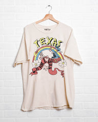 Texas is for Lovers Off White Thrifted Tee - shoplivylu