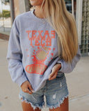 Texas Tech Football Party Gray Thrifted Sweatshirt - shoplivylu