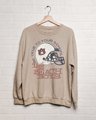 The Beach Boys Auburn Tigers True To Your School Sand Thrifted Sweatshirt - shoplivylu