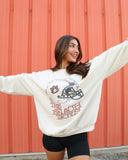 The Beach Boys Auburn Tigers True To Your School Sand Thrifted Sweatshirt - shoplivylu