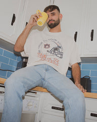 The Beach Boys Auburn True To Your School Off White Thrifted Tee - shoplivylu